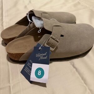 Universal Thread Tan Suede Mules